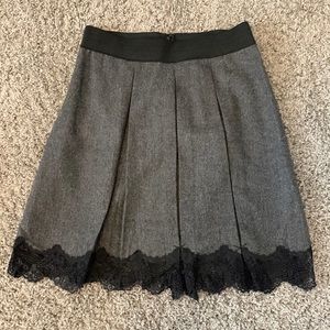 RW&CO- A-line pleated, tweed skirt (lined), size S